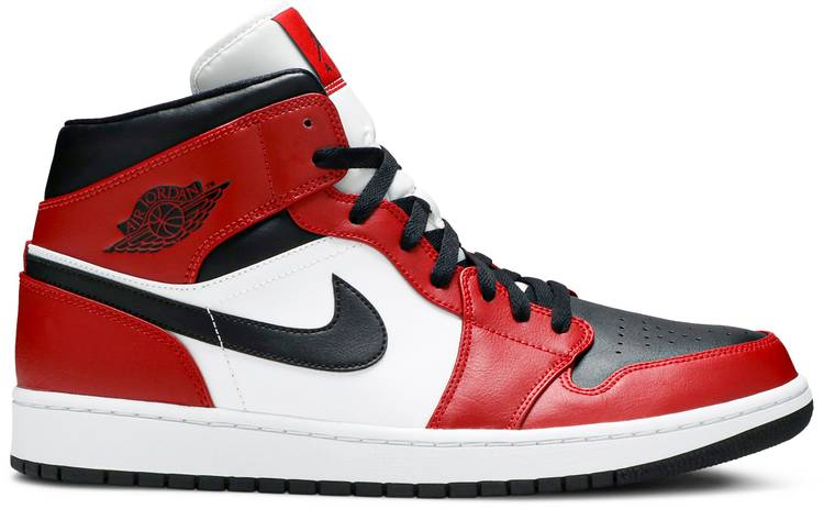 Air Jordan 1 Mid Chicago Black Toe 554724-069